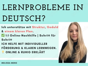Lernschwierigkeiten in Deutsch? Ich helfe mit Struktur & Geduld (1:1)