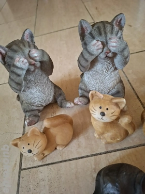 Keramik Katzen Figuren 