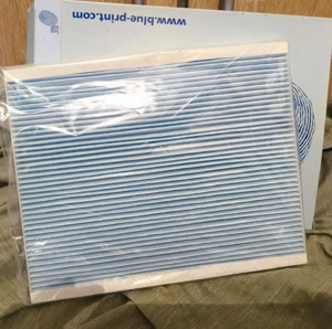 ungenutzter Innenraumfilter mit Verpackung