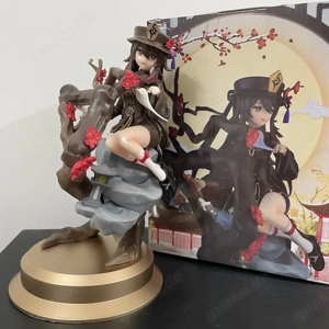 Genshin Impact Hu Tao Figur Anime PVC Modell sitzend Sammlung Dekoration 23cm