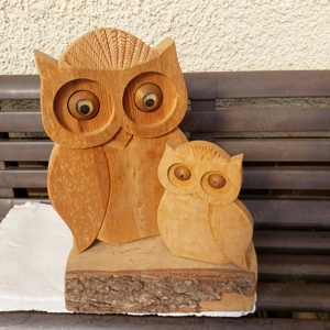 Eule aus Holz (Deko)