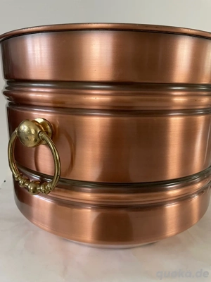 Übertopf Kübel von SKS aus massiven Kupfer Bild 3