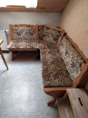 retro Vintage Möbel - gute alte Eckbank inkl 2 Stühle