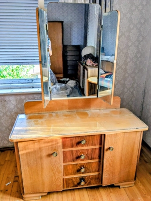 Spiegelkommode Retro 50ger 60ger Jahre - ZU VERSCHENKEN