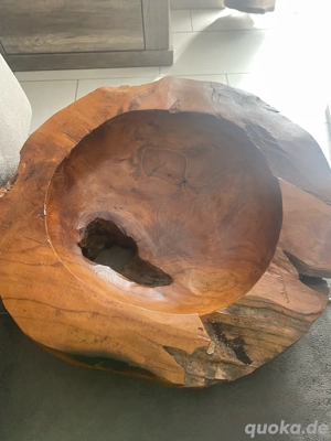 Dekoschale Teakholz