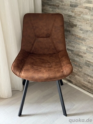 Esszimmerstühle in Braun (Lederoptik) Neu & Unbenutzt 