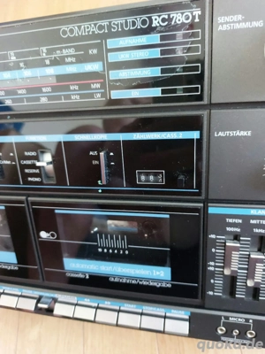Ghettoblaster-Telefunken-Compact Studio  RC-780-T  >VOLLFUNKTIONSFÄHIG < Radio-Cassettenrecorder 