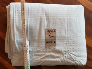 Fester Baumwoll-Stoff (Webware hellblau kariert)