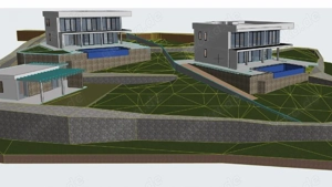 Skita a - Labin Bauland mit Baugenehmigung für zwei Häuser