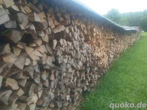 Sehr trockenes Brennholz Kaminholz