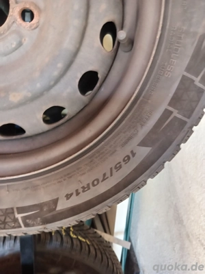M S Reifen mit 4 lochstahlfelgen