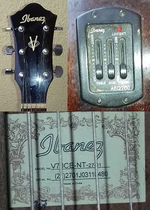 Westerngitarre mit Tonabnehmer mit Gig-Bag (Rucksackgarnitur) zu verkaufen