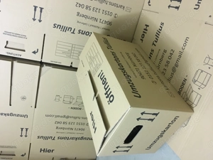 500neue Umzugskartons, kostenlose Lieferung 