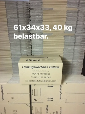500neue Umzugskartons, kostenlose Lieferung  Bild 2