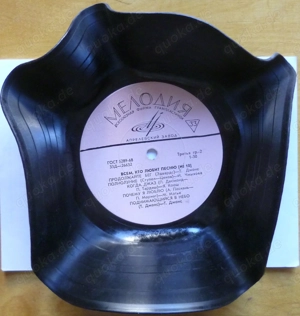 Schale Obstschale alte Melodija (       ) Schallplatte Vinyl