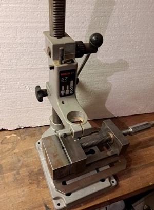 Bosch Fräs-, Bohrschinenständer, Typ S7 mit Schraubstock