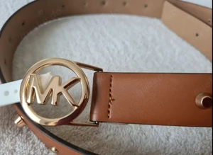  NEU mit Etikett Edel Gold Nieten Echt Leder Damen Gürtel MICHAEL KORS MK cognac hell braun
