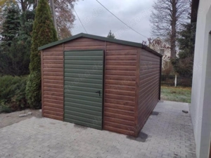 Lager KFZ Geräteschuppen Reifen Gartenhaus Blechgarage Bild 2