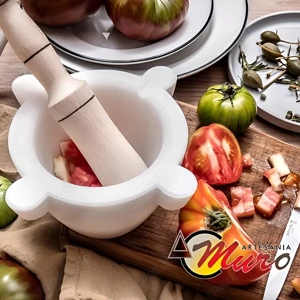Morteros de mármol de cocina