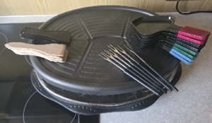 Raclette Set oval - 42 x 32 cm