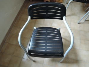 Rarität 6 Stühle Metall Terrasse Garten Besprechung,... Stapelbar Ikea System B 101.006.50 