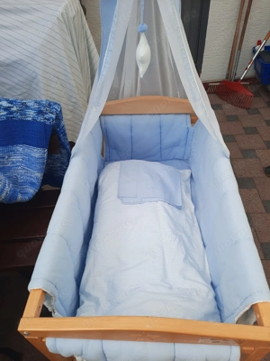 Kinder- Beistellbett mit Himmel