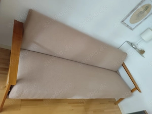 Sehr gut erhaltene Vintage Couch mit Couchtisch und 2 Sesseln aus den 50ern 