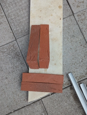 Klinkerriemchen 2qm +240 STK Winkelriemchen 