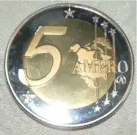 Der neue EURO ! 5 Amero ! 