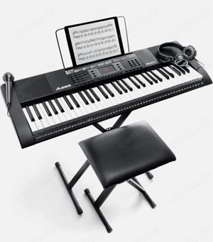 Keyboard Alesis Melody 61 Tasten Piano Kopfhörer Mikrofon Hocker
