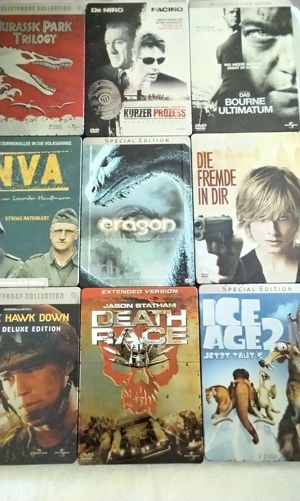 DVD'S in Metall Box. Verschiedene. 