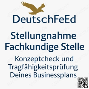 Stellungnahme einer fachkundigen Stelle zum Businessplan