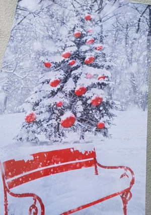 Stoffbanner  Weihnachtsbaum, aus Fahnenstoff 2500 cm x 1000 cm schwer enflammbar