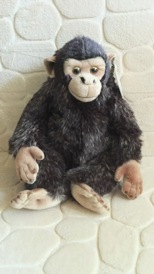 Nicotoy Kuscheltier - Affe sitzend Stofftier * Neu mit Etikett