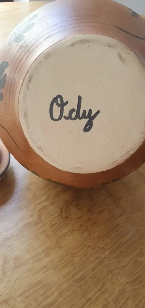 Deckeldose aus Keramik von Ody, handgetöpfert Bild 2