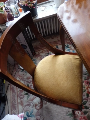 Biedermeier Esszimmer Stühle mit Wurzelholz 4Stück