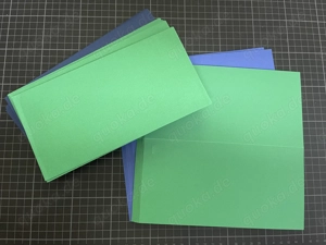 Doppelkarten bunt mit Kuvert ca. 200-230 gr.