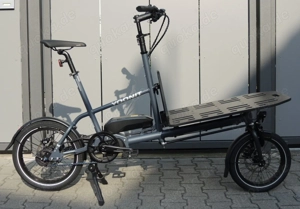   e.YOONIT Mini Cargobike Gates storm blue Shimano EP6 5-Gang DI2