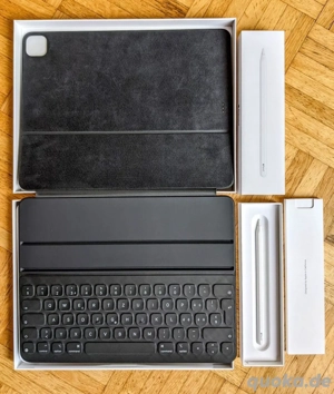 iPad Pro 2021 (5. Gen) (12.90 ", 256 GB, Space Grey)    &    Smart Keyboard Folio & Apple Penc Bild 4 iPad Pro 2021 (5. Gen) (12.90 ", 256 GB, Space Grey)    &    Smart Keyboard Folio & Apple Penc Bild 4