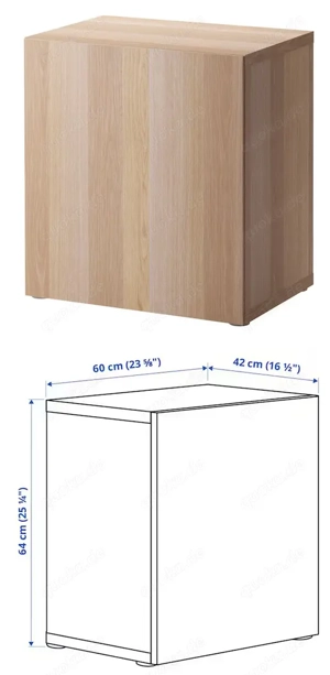 2x IKEA BESTA   Hängeschrank   Eiche, wie neu, komplett!