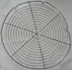 D Kuchengitter Kuchenrost Edelstahl rund  31,8 H 2 alt vintage gut erhalten Basteln