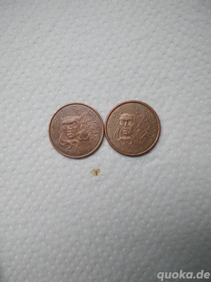 5 Cent Münzen Frankreich 1999&2000