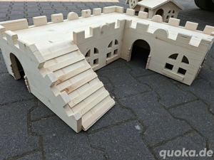 Burg 70cm für Meerschweinchen und Kleine Tiere Kleintierhaus 