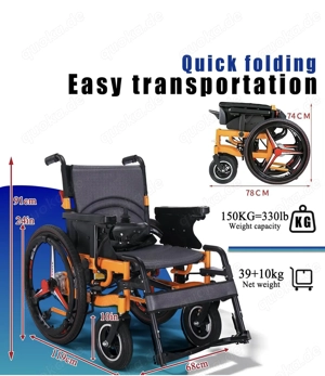 Elektro Rollstuhl , 40km lange Reichweite 