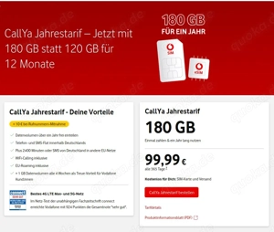 Vodafon CallYa Prepaidcarte