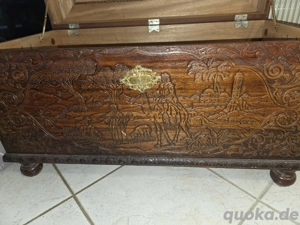 Antike Massivholz Truhe