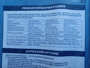  Sandfilterpumpe für großen Pool 