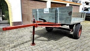 Traktor Anhänger - Oldtimer Neuer Holzaufbau, guter Zustand Bild 6