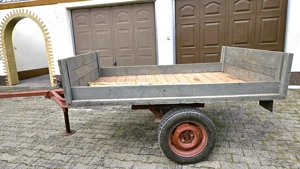 Traktor Anhänger - Oldtimer Neuer Holzaufbau, guter Zustand Bild 7