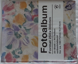 DK Fotoalbum 20 Blatt Blüte selbstklebend Format 25x30 unbenutzt neuwertig noch orig. verpackt